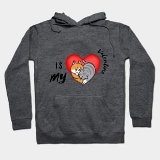 CATS - HEART - IS MY VALENTINE Hoodie